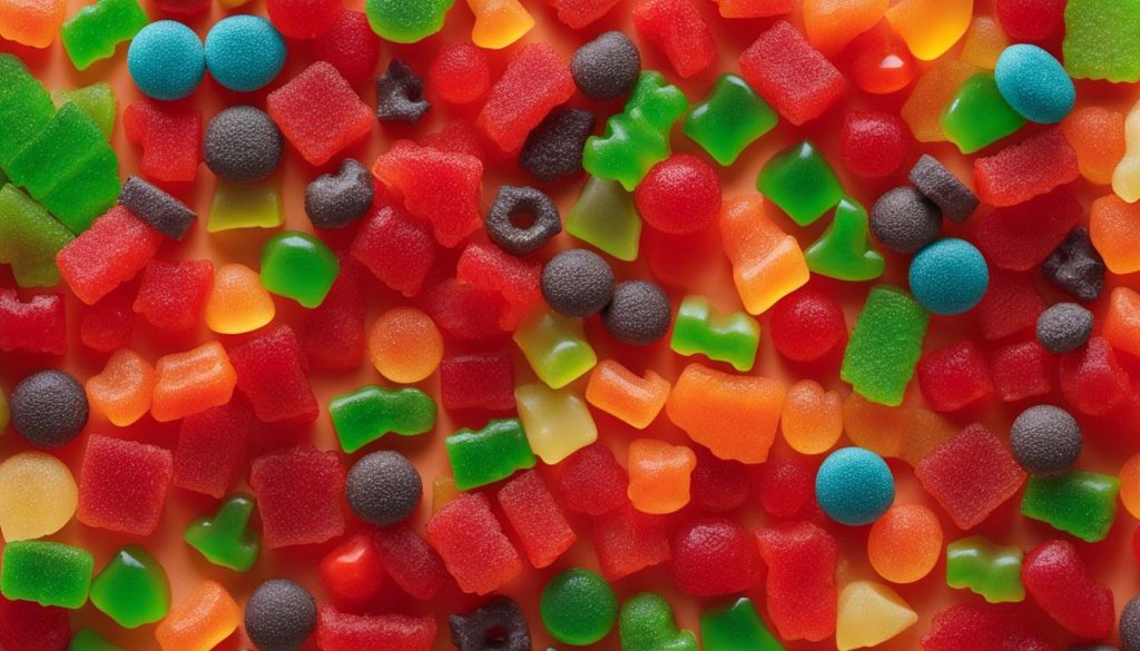 Colorful Assortment of Party Gummies