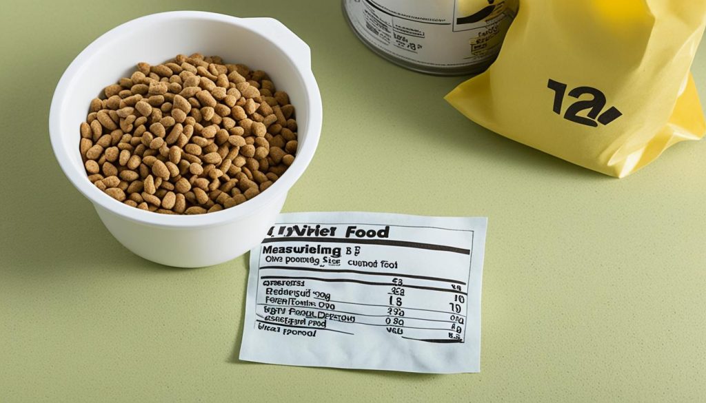 Measuring Cups of Dog Food