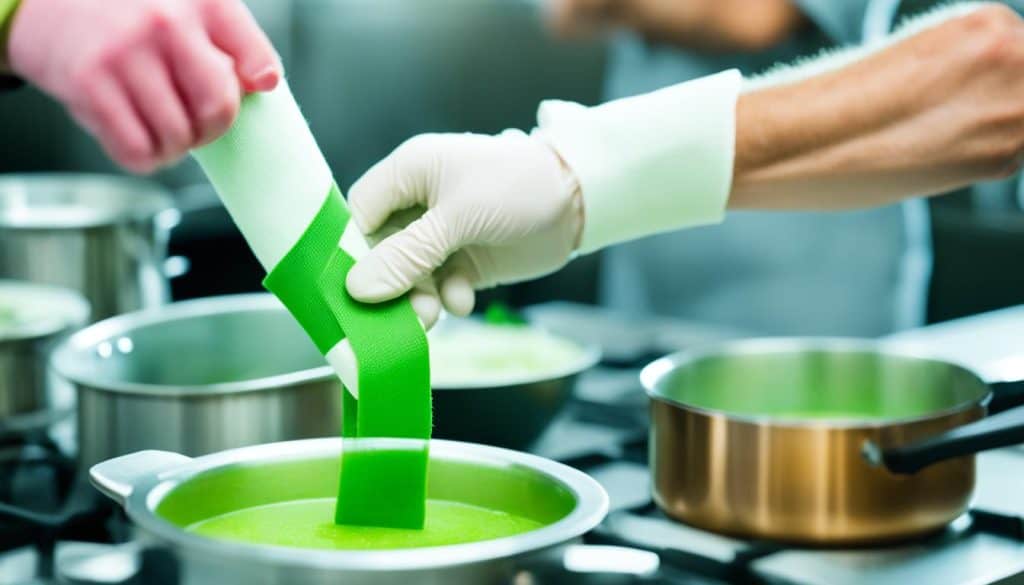 Brightly Colored Bandages for Food Safety