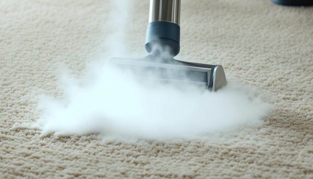steam cleaning for baking soda stains