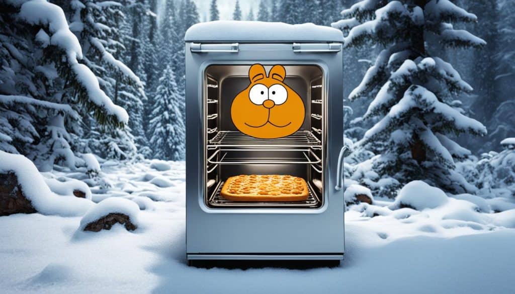 Garfield and the oven meme origins