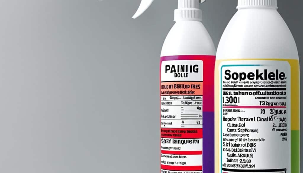 Effective Labeling on Spray Bottles