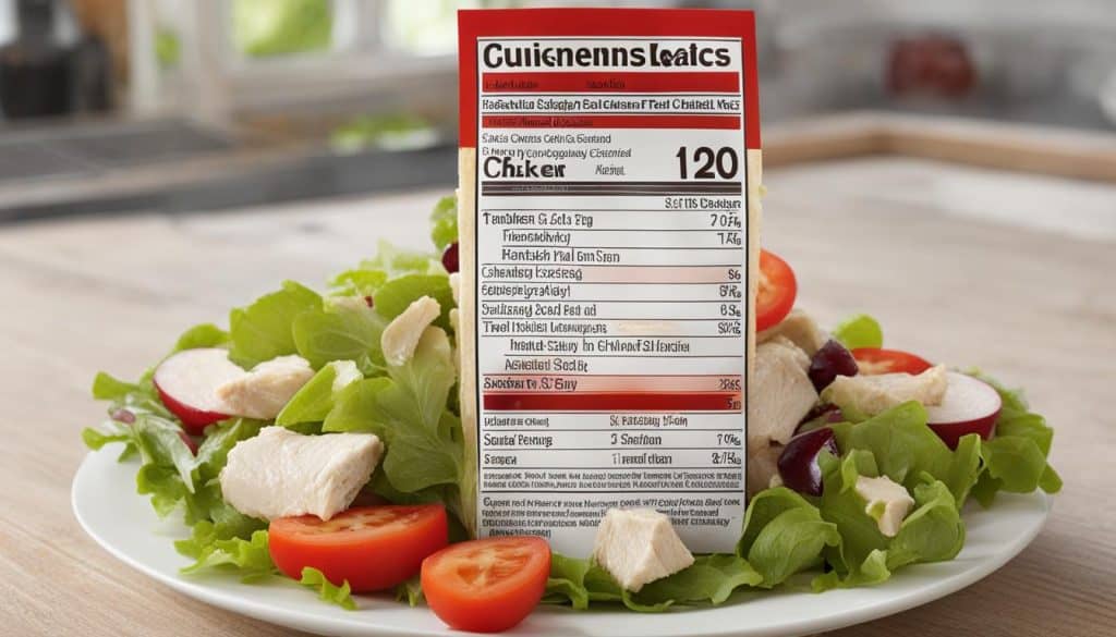chicken salad labeling