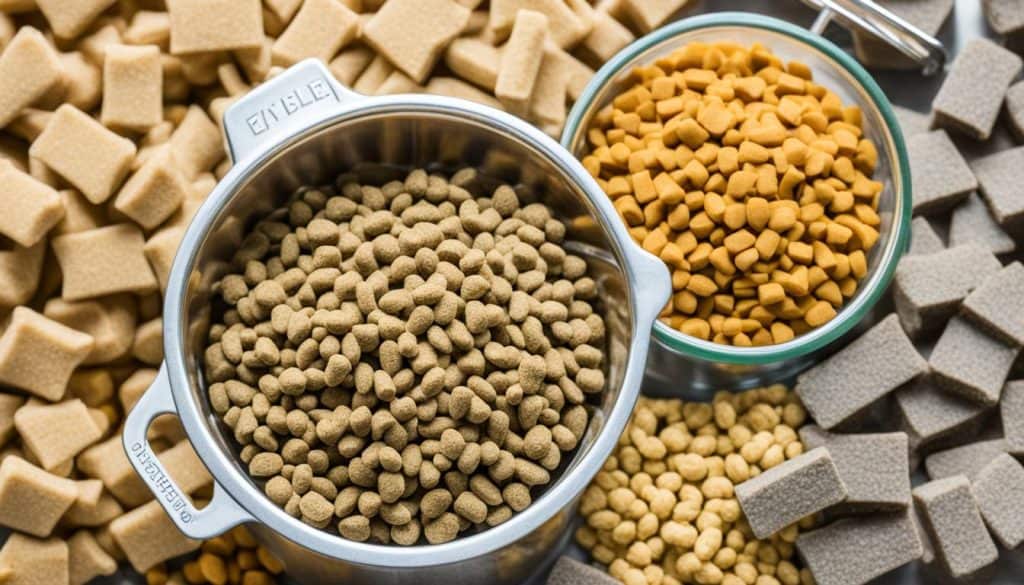 Volume measurement of dog food